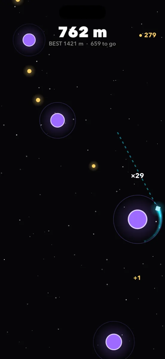 The Nav Line upgrade showing a dashed guide line